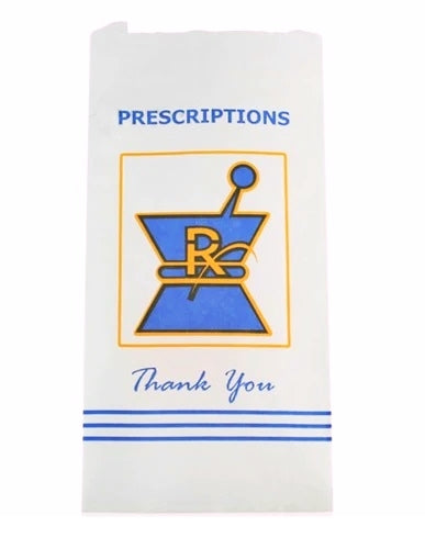 Pharmacy Prescription Bags Medium – 5″ x 2″ x 10″