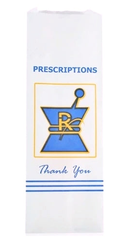 Pharmacy Prescription Bags - Small 3.5″ x 1.5″ x 10″