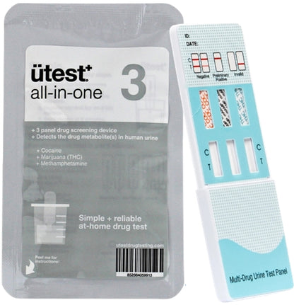 U-Test 3 Panel Drug Test Kit - THC-COC-Meth